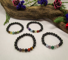 Load image into Gallery viewer, Genuine Gemstone Intention Bracelets: Chakra, Healing, Protection and Money - Exotic-Expressions.net