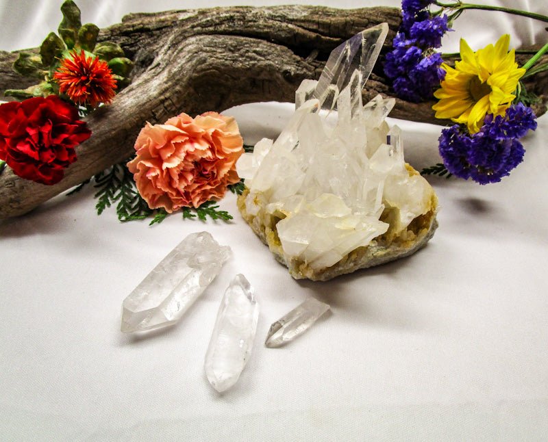 Arkansas Crystal Quartz Points and Clusters