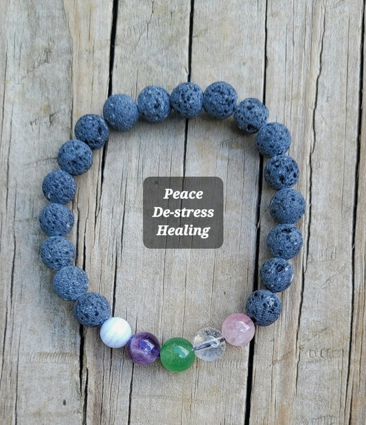 Peace, De-stress, Healing Manifestation Bracelet - Exotic-Expressions.net