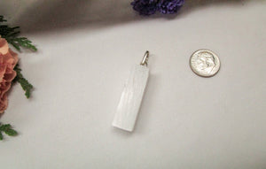 Selenite Rough Pendant - Exotic-Expressions.net